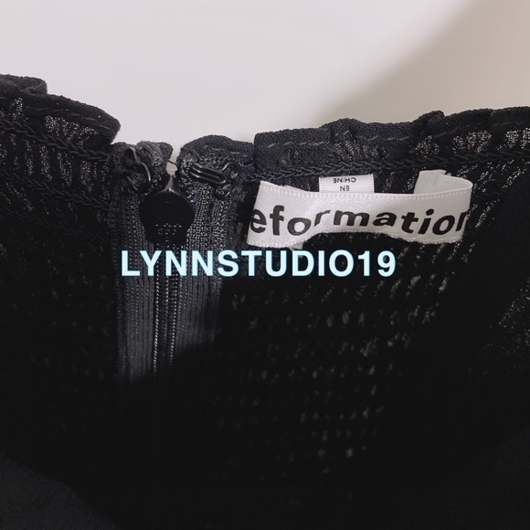 ๐ NWOT Reformation Nikita Dress Black - Picture 4 of 7